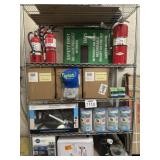 Assorted Items Pictured: Fire extinguishers, P