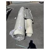 3 rolls of carpet + area rug unknown measurements