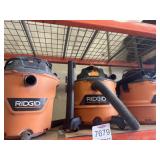 3 pcs Eidgid 14 gal. Vacuums - As shown