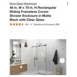 2 pcs Glass Warehouse 48 in. W x 78 in. H