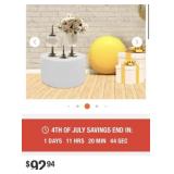 4 pcs new 19.68 in. x 11.81 in. White Round M