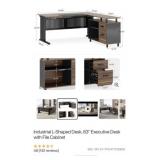 4 pcs Assorted Furniture: Desk, Closet