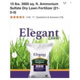 40 bags 15 lbs. 3500 sq. ft. Ammonium Sulfate D