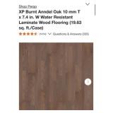 353 sq. ft. Pergo XP Burnt Anndel Oak 10 mm T x