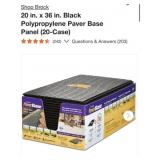 2 cases Brock 20 in. x 36 in. Black P