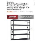 (1) Husky 5-Shelf Metal Industrial Duty