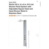 (1) VIGORector 55 in. H x 6 in. W 2-Jet Shower