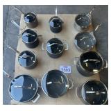 22 Pcs assorted Pots, Pans, and Lids