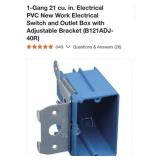 80 pcs 1-Gang 21 cu. in. Electrical PVC New Work