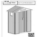 (2) 5 ft. x 3 ft. Storage Sheds Grey - In box