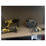 4 pcs Assorted DeWalt Tools