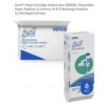 6 boxes Scott Mega Cartridge Napkin Box (