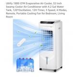 3 pcs Uthfy 1800 CFM Evaporative Air Cooler, 32