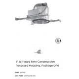 15 boxes 6' Ic-Rated New Construction Recessed