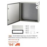 3 pcs new VEVOR NEMA Steel Case, 24x24x8'' NEMA