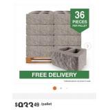 3 pallets each with 36 pcs Regal Stone Pro Rock