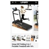 6 pcs X5F Folding 3-in-1 Portable Treadmill with