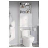 13 pcs over the toilet cabinets (8 pcs white ) (
