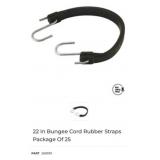 12 packs of 25 pcs  22 Inch Bungee Cord Rubber