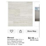 249 sq ft Stonehollow Mist 12 in. x 24 in. G