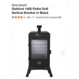 (Scratched ) Oakford 1400 Pellet Grill Vertical