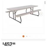 (1) 57 in. x 96 in. Commercial Grade Picnic Table