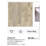 200 sq ft Mill Creek Maple 9.44 in W x 47.64 in L