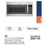 (2) Assorted Over the Range Microwave Oven