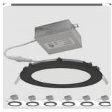 10 cases of 6 pcs canless led down light black