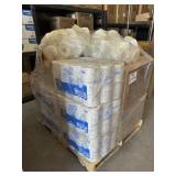Pallet containing assorted tissue paper , paper