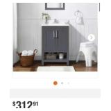 (1) Vegas 24 in. Single Sink Freestanding Dark