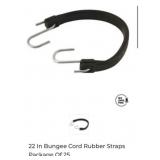 8 packs of 25 pcs 22 Inch Bungee Cord Rubber