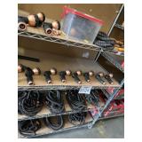 Hoses and more contents on the shelf