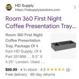 144 packs of 4 pcs Room 360 First Night Coffee