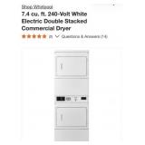 (1)  Whirlpool 7.4 cu. ft. 240-Volt White