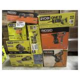 8 pcs Assorted Ridgid and Ryobi Items