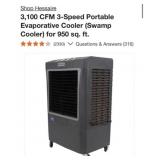 (1)  Hessaire 3,100 CFM 3-Speed Portable