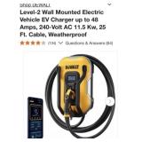 (1) DEWALT Level-2 Wall Mounted Electric Vehicle