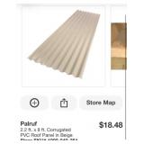 60 pcs Palruf 2.2 ft. x 8 ft. Corrugated PVC R