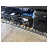 2 paper shredders + 2 printers