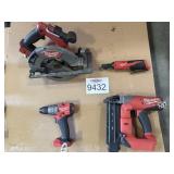 4 pcs Assorted Milwaukee Tools
