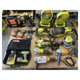 Assorted Tools- Ridgid and Ryobi