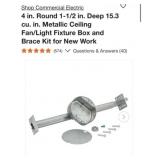 60 pcs Commercial Electric 4 in. Round 1-1/2 in.