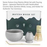 19 pcs New Stone-Texture Gray Matcha Whisk Set