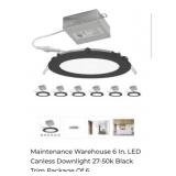 4 packs of 6 pcs Maintenance Warehouse 6 In. LED