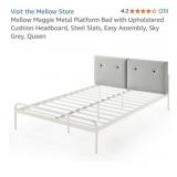 (1) Mellow Maggie Metal Platform Bed with