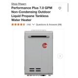 (1) Rheem Performance Plus 7.0 GPM Non-Condensing