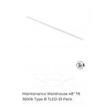 26 boxes Maintenance Warehouse 48" T8 3500k Type