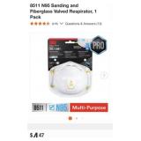 144 pcs 8511 N95 Sanding and Fiberglass Valved