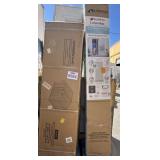 Assorted Items: (1) Garden Shed (2) Retractable